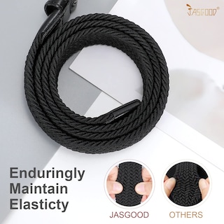 Foto 4 | Foto 4 | Cinturón Jasgood Para Mujer Y Hombre, Tejido Trenzado, Elástico Para Pantalones Y Jeans - Venta Internacional.