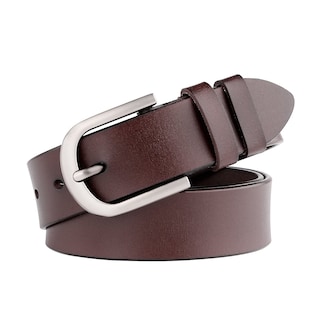 Foto 1 | Foto 1 | Vestido De Cuero Genuino Belt Whippy Coffee Para Mujer, Talla 28-34 - Venta Internacional.