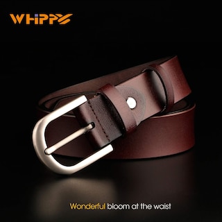 Foto 3 | Foto 3 | Vestido De Cuero Genuino Belt Whippy Coffee Para Mujer, Talla 28-34 - Venta Internacional.
