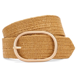 Foto 1 | Foto 1 | Cinturón Tejido En Paja Xzqtive Para Mujer Elástico Trenzado Marrón - Venta Internacional.