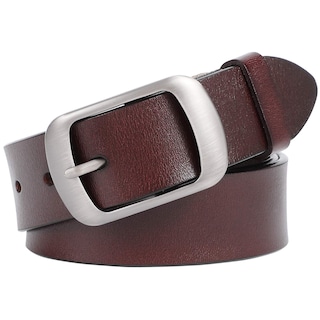 Foto 1 | Foto 1 | Cinturón De Piel Whippy Para Mujer, Para Pantalones Vaqueros, Color Café, Con Hebilla - Venta Internacional.