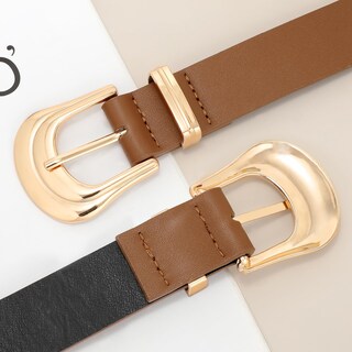 Foto 4 | Foto 4 | Cinturón De Cuero Xzqtive Para Mujer, Talla Grande, Hebilla Occidental Plateada - Venta Internacional.