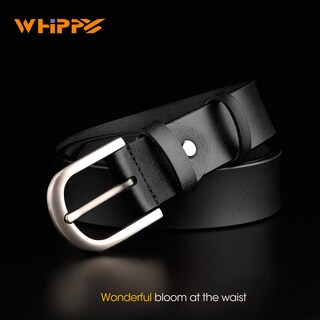 Foto 4 | Foto 4 | Cinturón Whippy De Cuero Negro Para Mujer, Para Jeans, Pantalones Y Vestidos - Venta Internacional.