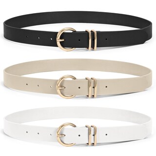 Foto 6 | Foto 6 | Pantalones Vaqueros De Cuero Belt Xzqtive Para Mujer Con Hebilla Dorada - Venta Internacional.