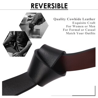 Foto 4 | Foto 4 | Cinturón De Piel Reversible Xzqtive Para Mujer Con Hebilla Metálica - Venta Internacional.