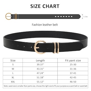 Foto 6 | Foto 6 | Pantalones Vaqueros De Cuero Belt Xzqtive Para Mujer Con Hebilla Dorada - Venta Internacional.