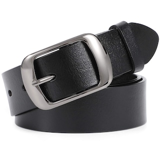 Foto 1 | Foto 1 | Cinturón De Piel Whippy Para Mujer, Pantalones Vaqueros Con Hebilla, Color Negro - Venta Internacional.