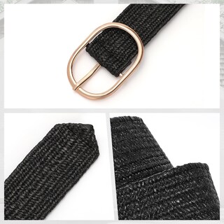 Foto 5 | Foto 5 | Cinturón Tejido De Paja Xzqtive Para Mujer Con Cintura Elástica Trenzada - Venta Internacional.
