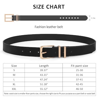 Foto 4 | Foto 4 | Pantalones Vaqueros De Cuero Belt Xzqtive Para Mujer Con Hebilla Dorada - Venta Internacional.