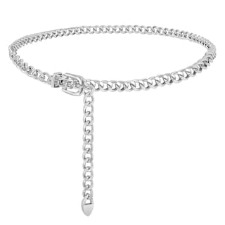 Foto 1 | Foto 1 | Cinturón Con Cadena De Cintura Whippy Para Mujer, Tono Plateado, Talla M - Venta Internacional.