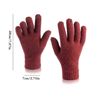Foto 3 | Foto 3 | Guantes Huoguo Antideslizantes Con Pantalla Táctil Tejidos En Invierno Para Mujer - Venta Internacional.