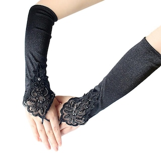 Foto 5 | Foto 5 | Guantes Huoguo Elegant Flapper Evening Opera Satin Para Mujer - Venta Internacional.