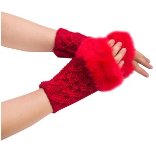 Foto 1 | Foto 1 | Guantes Huoguo Para Mujer Diseño De Conejo Sintético Para Invierno Cálidos - Venta Internacional.