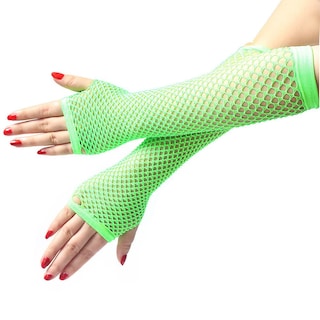 Foto 1 | Foto 1 | Guantes Huoguo Para Mujer Y Niña Sexy De Neón Largos Sin Dedos - Venta Internacional.