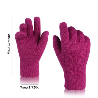 Foto 3 | Foto 3 | Guantes Huoguo Antideslizantes Con Pantalla Táctil Tejidos En Invierno Para Mujer - Venta Internacional.