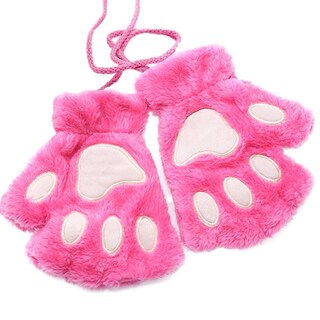 Foto 1 | Foto 1 | Guantes Huoguo Plus De Terciopelo Para Mujer Engrosados Con Cierre De Medio Dedo - Venta Internacional.