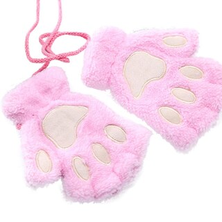 Foto 1 | Foto 1 | Guantes Huoguo Plus De Terciopelo Para Mujer Engrosados Con Cierre De Medio Dedo - Venta Internacional.