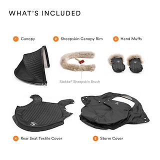 Foto 3 | Foto 3 | Kit De Invierno Stokke Xplory X Onyx Black Para Cochecito De Bebé - Venta Internacional.