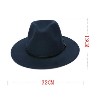 Foto 3 | Foto 3 | Sombrero Huoguo De Lana Fedora Clásico De Ala Ancha A La Moda Para Mujer - Venta Internacional.