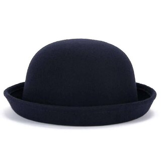 Foto 3 | Foto 3 | Gorro Huoguo Fedora Vintage De Fieltro De Lana Cálida Para Mujer - Venta Internacional.
