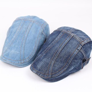 Foto 3 | Foto 3 | Gorro Huoguo Vaqueros Otoñales Boina Casual Unisex Vaquero Marrón - Venta Internacional.