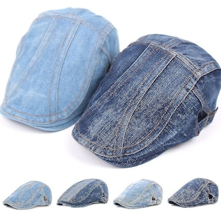 Foto 2 | Foto 2 | Gorro Tipo Boina Huoguo Vaqueros De Otoño Vaqueros Casuales Unisex Para Mujer - Venta Internacional.