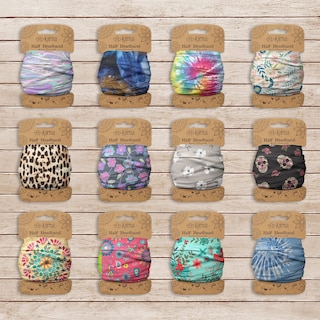 Foto 4 | Foto 4 | Diadema Karma Daisy Para Mujer De Tela Azul Y Blanca Mediana - Venta Internacional.