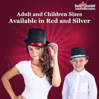 Foto 4 | Foto 4 | Top Hat Dress Up America Black Magician Party Gorro Unisex - Venta Internacional.