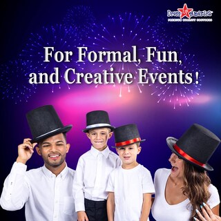 Foto 5 | Foto 5 | Top Hat Dress Up America Black Magician Party Gorro Unisex - Venta Internacional.