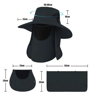 Foto 2 | Foto 2 | Kit De Protección Solar Xtellar Para Exteriores Con Sombrero De Pescador Secado Rápido