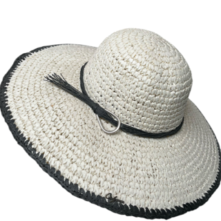 Foto 1 | Foto 1 | Sombrero Playero Paja Negro Premier