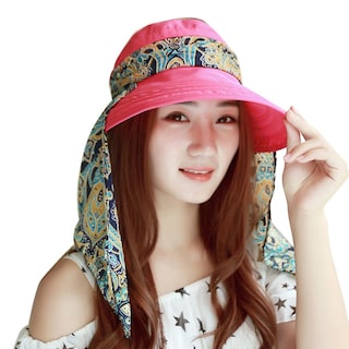 Foto 1 | Foto 1 | Sombrero Con Visera Solar Huoguo  Gorra Uv De Verano Para Mujer  Playa - Venta Internacional.