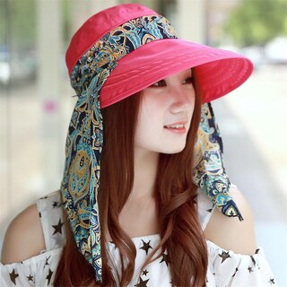 Foto 2 | Foto 2 | Sombrero Con Visera Solar Huoguo  Gorra Uv De Verano Para Mujer  Playa - Venta Internacional.