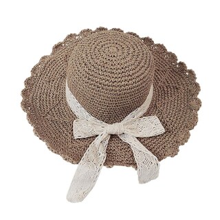 Foto 1 | Foto 1 | Gorra De Playa De Verano Con Ala Ancha De Paja Y Ala Ancha De Hat Huoguo Para Mujer - Venta Internacional.