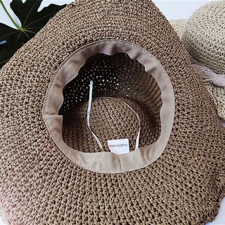 Foto 5 | Foto 5 | Gorra De Playa De Verano Con Ala Ancha De Paja Y Ala Ancha De Hat Huoguo Para Mujer - Venta Internacional.