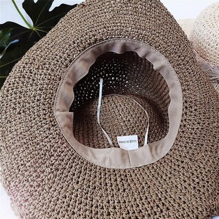 Foto 3 | Foto 3 | Gorra De Playa De Verano Con Ala Ancha De Paja Y Ala Ancha De Hat Huoguo Para Mujer - Venta Internacional.