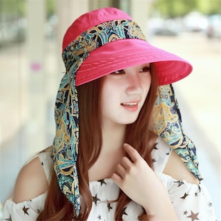 Foto 4 | Foto 4 | Sombrero Con Visera Solar Huoguo Gorra Uv De Verano Para Mujer Playa - Venta Internacional.