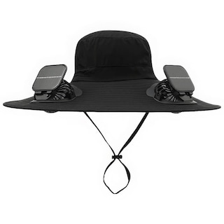 Foto 7 | Foto 7 | Gorro De Ventilador Con Energía Solar Inkarts Ala Ancha Upf 50+ Negro - Venta Internacional.