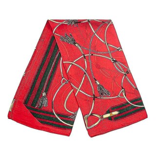 Foto 1 | Foto 1 | Bufanda  Pañuelos Para La Cabeza  Huoguo  Roja Con Estampado De Cuerdas  Número 2 - Venta Internacional.