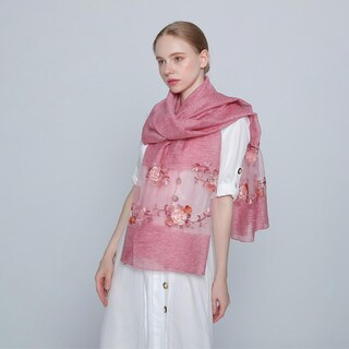 Foto 3 | Foto 3 | Bufanda Huoguo De Algodón Mercerizado Con Estampado Floral Para Mujer - Venta Internacional.