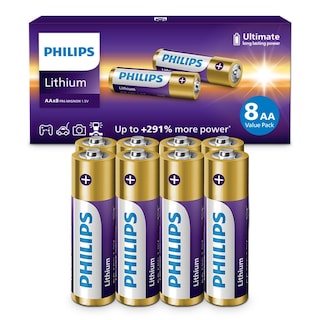 Foto 1 | Foto 1 | Batería De Litio Philips Aa 1,5 V L91, Paquete De 8 Unidades, 10 Años De Almacenamiento - Venta Internacional.