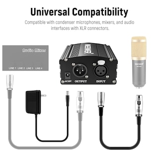 Foto 6 | Foto 6 | Fuente De Alimentación Phantom Neewer De 48 V Y 1 Canal Con Adaptador Y Cable - Venta Internacional.