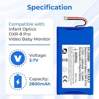 Foto 2 | Foto 2 | Batería De Repuesto Lp Para Infant Optics Dxr-8 Pro - Venta Internacional.