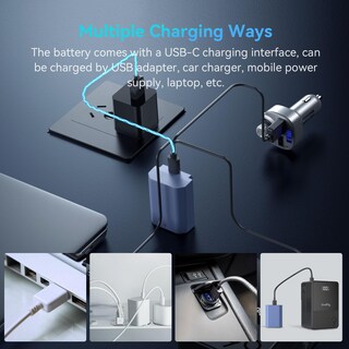 Foto 5 | Foto 5 | Batería De Cámara Smallrig Usb-c De Repuesto Para Sony N, 2400 Mah - Venta Internacional.