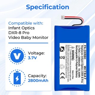 Foto 2 | Foto 2 | Batería De Repuesto Lp Para Infant Optics Dxr-8 Pro - Venta Internacional.