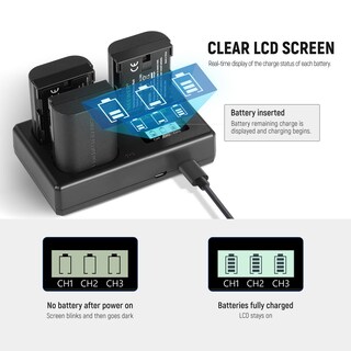 Foto 4 | Foto 4 | Set De Batería Y Cargador Usb De Repuesto Neewer Lp-e6nh - Venta Internacional.