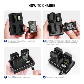 Foto 7 | Foto 7 | Set De Batería Y Cargador Usb De Repuesto Neewer Lp-e6nh - Venta Internacional.