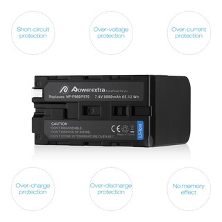 Foto 5 | Foto 5 | Batería de Repuesto Powerextra Np-f970 para Sony Handycam - Venta Internacional