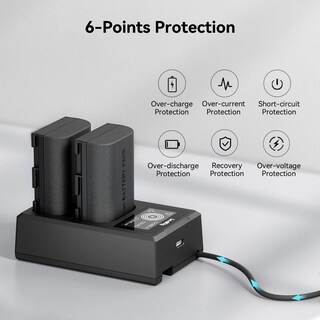 Foto 4 | Foto 4 | Set De Cargador De Batería Para Cámara Smallrig Para Canon R5 R6 R7 - Venta Internacional.