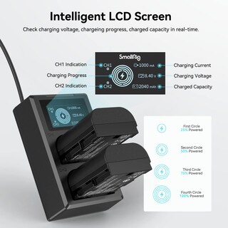 Foto 7 | Foto 7 | Set De Cargador De Batería Para Cámara Smallrig Para Canon R5 R6 R7 - Venta Internacional.